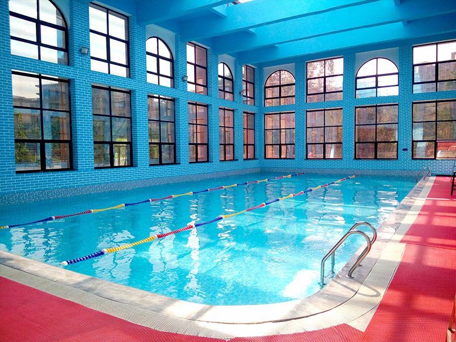 湖北宜昌798健身會所室內恒溫泳池工程