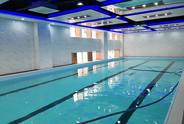 惠州愛特健身會所鋼結構恒溫泳池工程